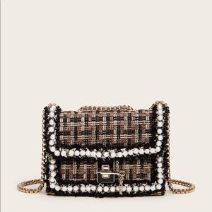HOST PICK Houndstooth Pearl Crossbody